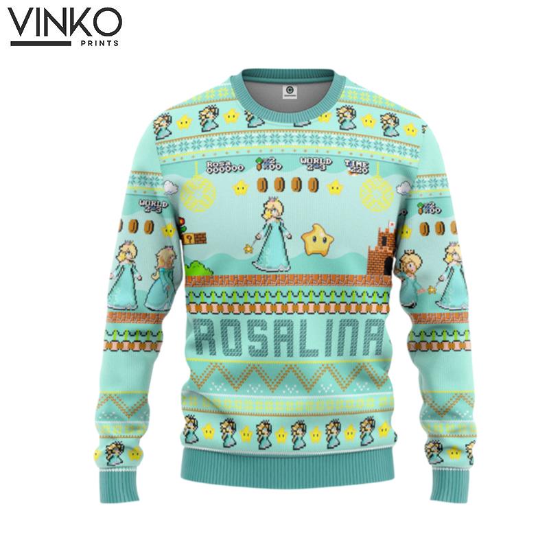 Super Mario Rosalina Custom Ugly Christmas Sweater