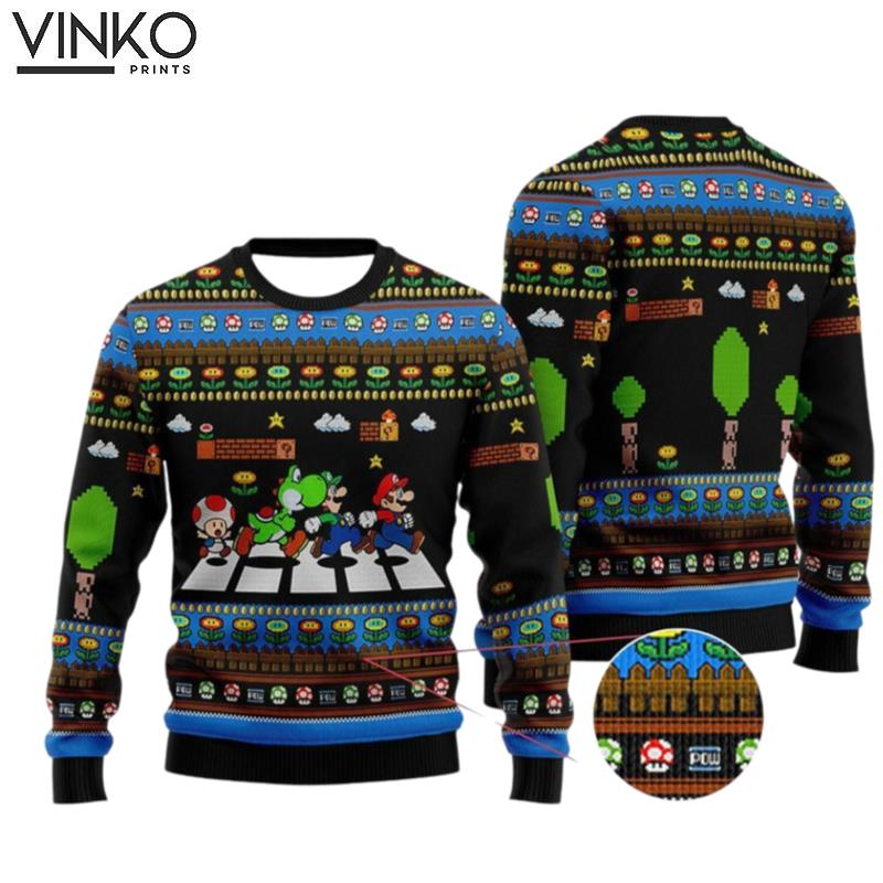 Super Mario Super Mario Ugly Christmas Sweater