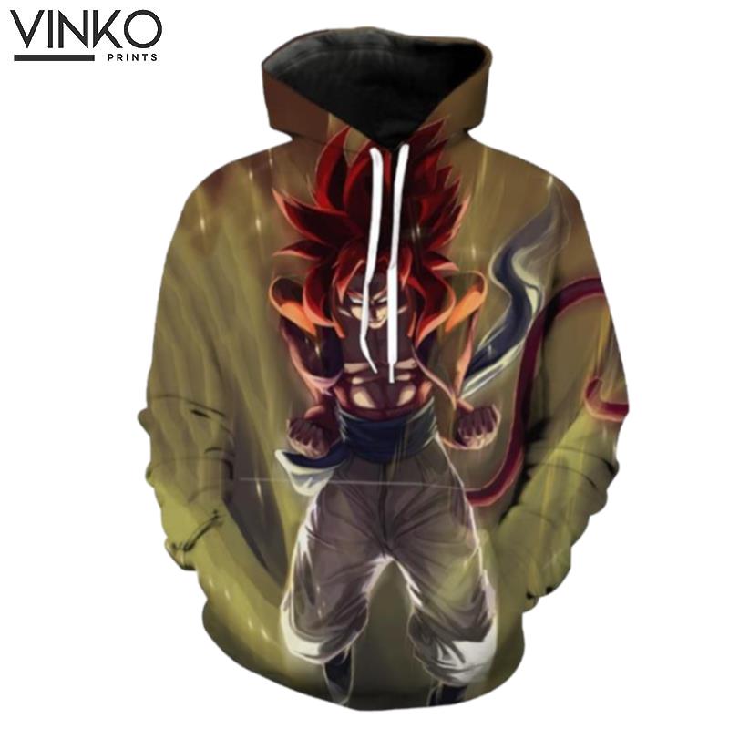 Super Saiayn 4 Gogeta Ragon Ball Gt Hoodie