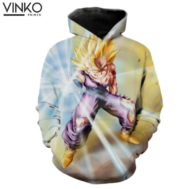 Super Saiyan 2 Gohan Kamehameha Ssj2 Gohan Dragon Ball Z Hoodie