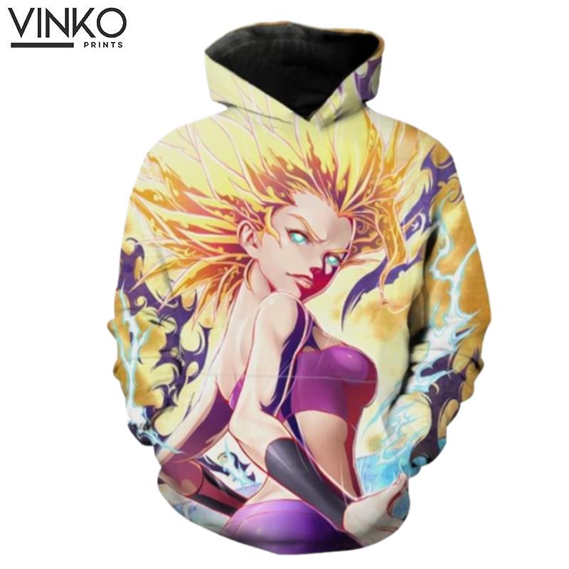 Super Saiyan Caulifla Ragon Ball Super Caulifla Hoodie