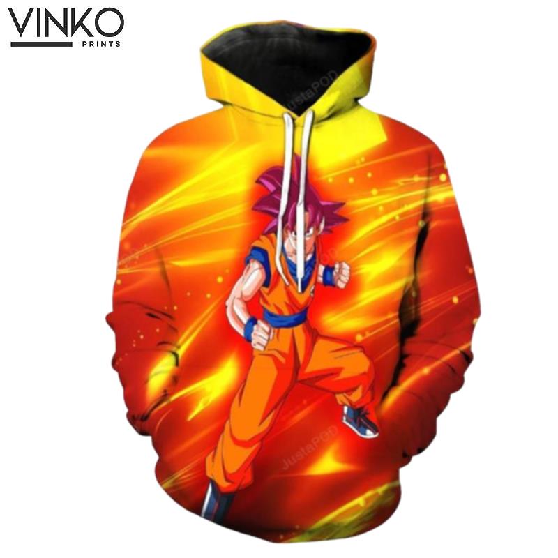 Super Saiyan God Goku Battle Of Gods Dragon Ball Z Hoodie