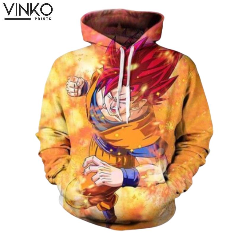 Super Saiyan God Goku Hoodie