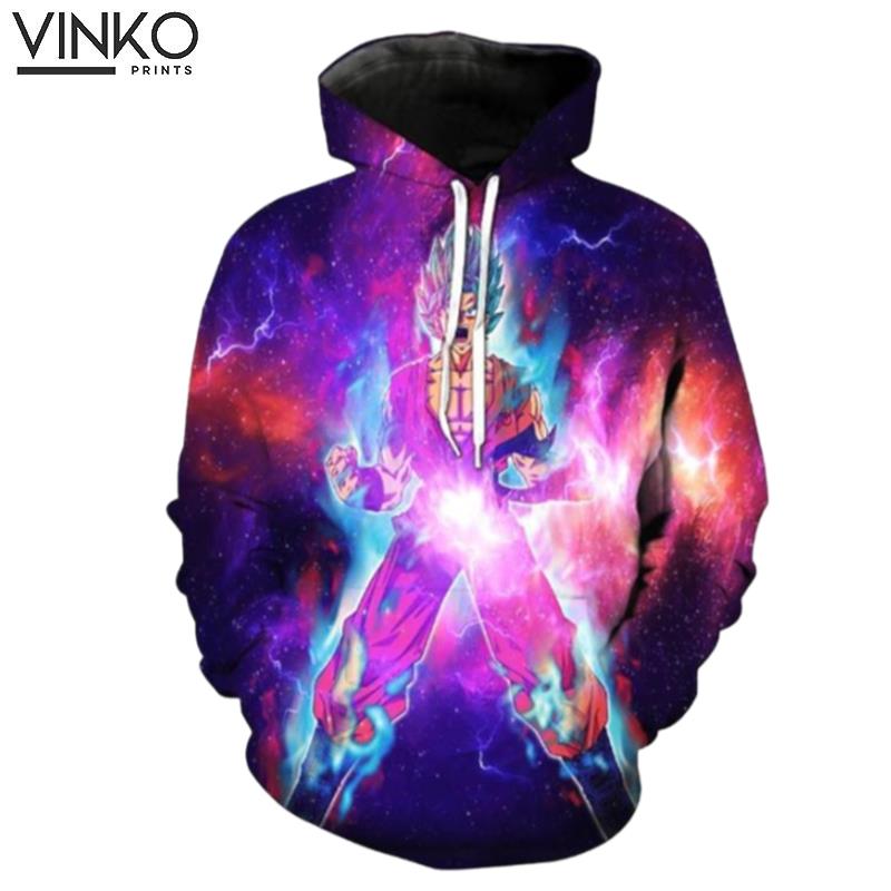 Super Saiyan God Super Saiyan Goku Galaxy Dragon Ball Super Hoodie