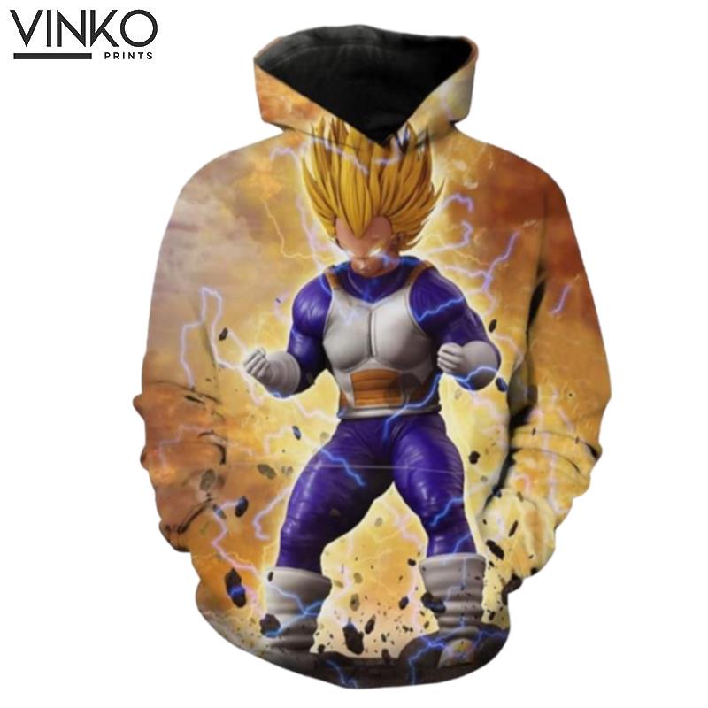 Super Saiyan Vegeta Ragon Ball Z And Clothing Hoodie