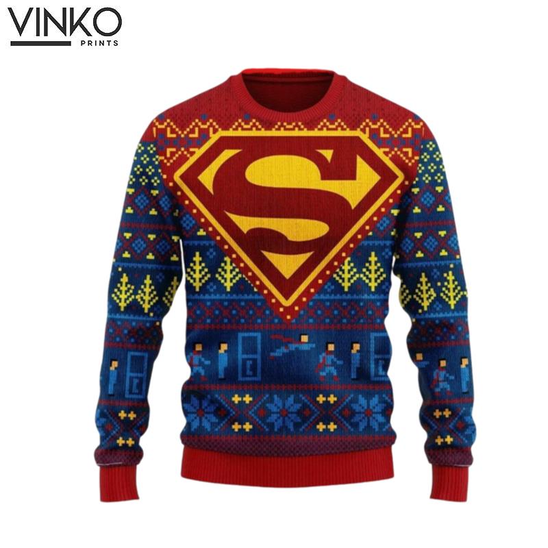 Superhero Captian Hero Movie Ugly Christmas Sweater