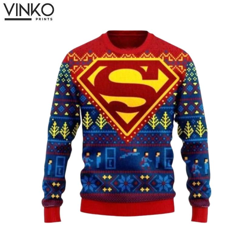 Superhuman 3D Xmas Ugly Christmas Sweater