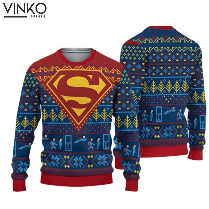 Superman DC Ugly Christmas Sweater