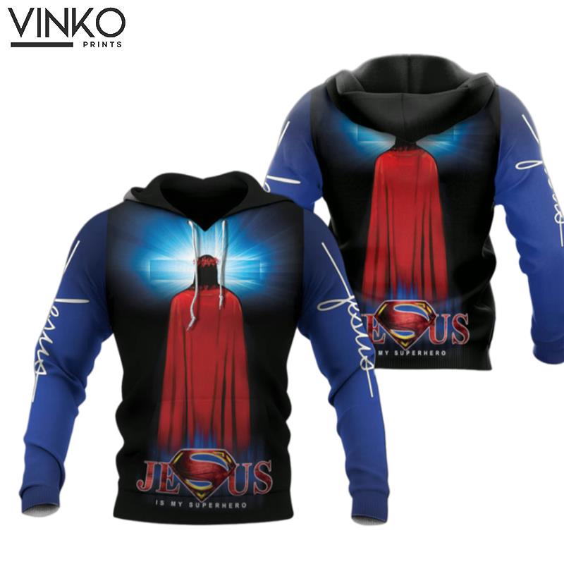 Superman Jesus Is Heroes Superman Jesus Is Heroes Hoodie