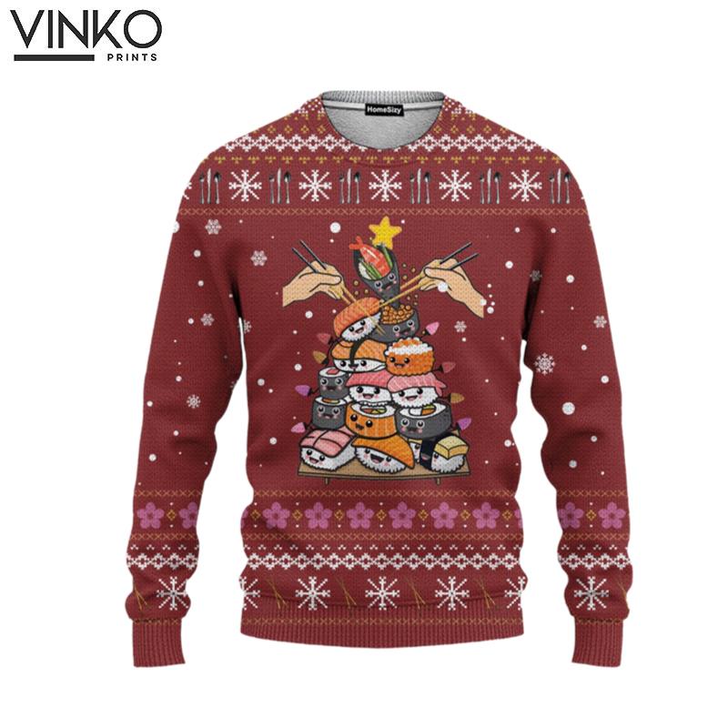 Sushi Ugly Christmas Sweater