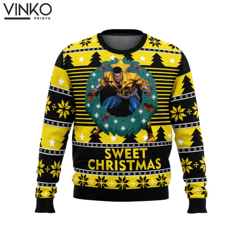 Sweet Christmas Luke Cage Ugly Christmas Sweater