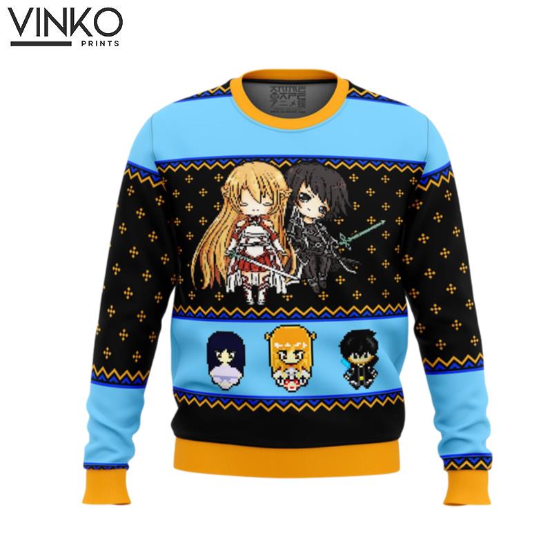 Sword Art Online Sprites Ugly Christmas Sweater