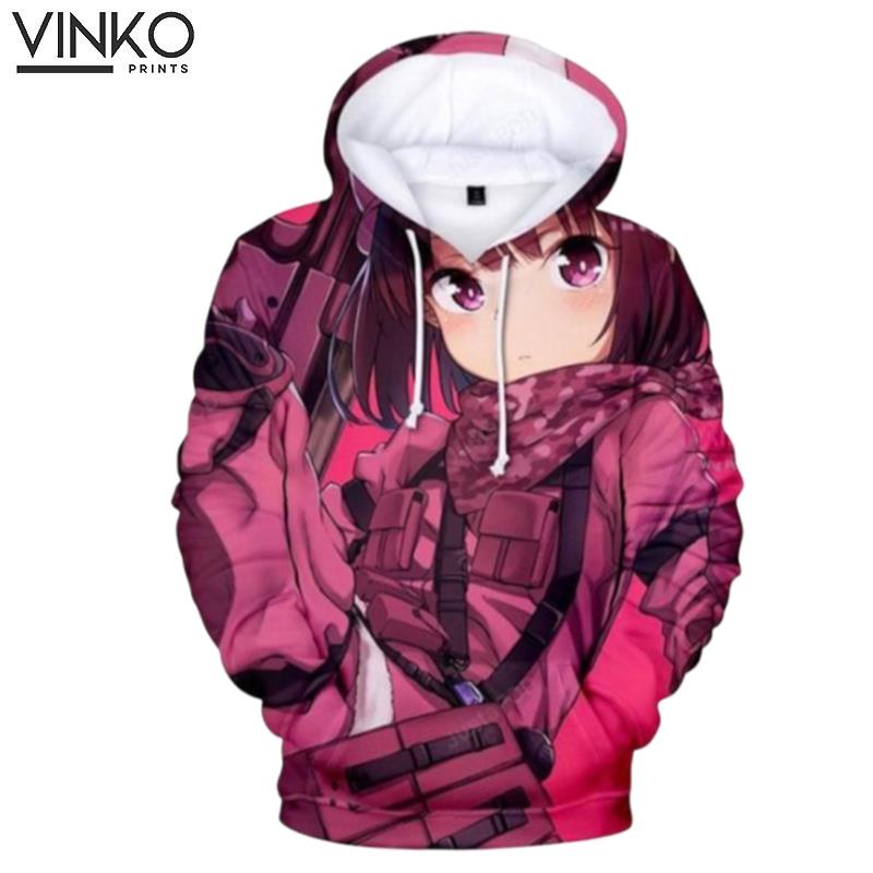 Swoword Art Online Alternative Gun Gale Online Kohiruimaki Karen Hoodie