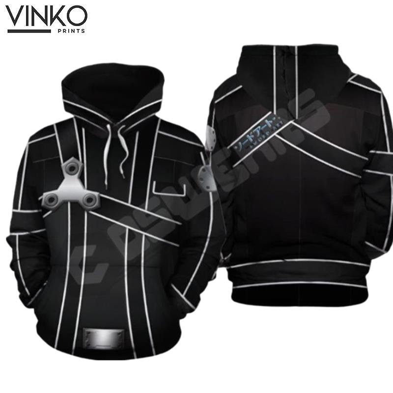 Swoword Art Online Kirito Inspired Hoodie