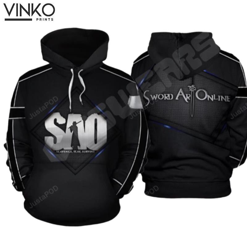 Swoword Art Online Swoword Art Logo Inspired Hoodie