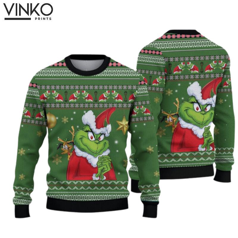 T Grinch Woolen For Holiday Grinch Ugly Christmas Sweater