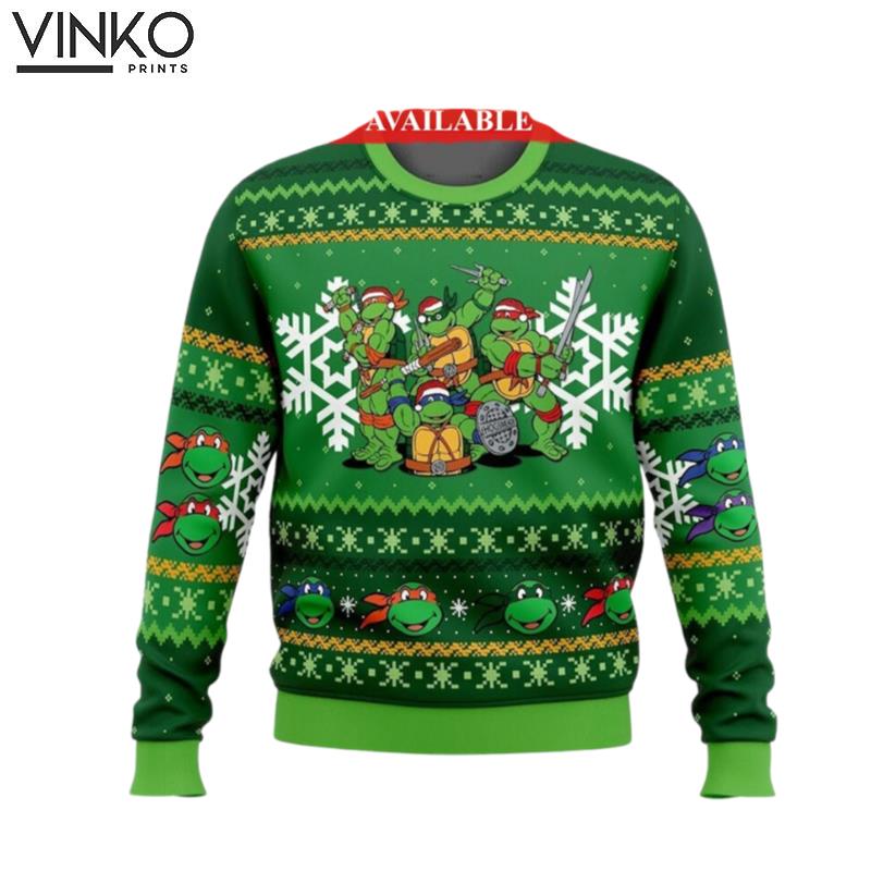 TMNT Teenage Mutant Ninja Turtles Ugly Christmas Sweater