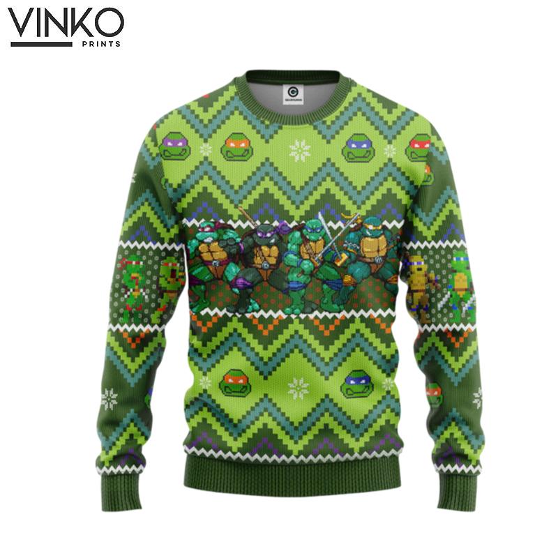 TMNT Turtles Ver 2 Custom Ugly Christmas Sweater