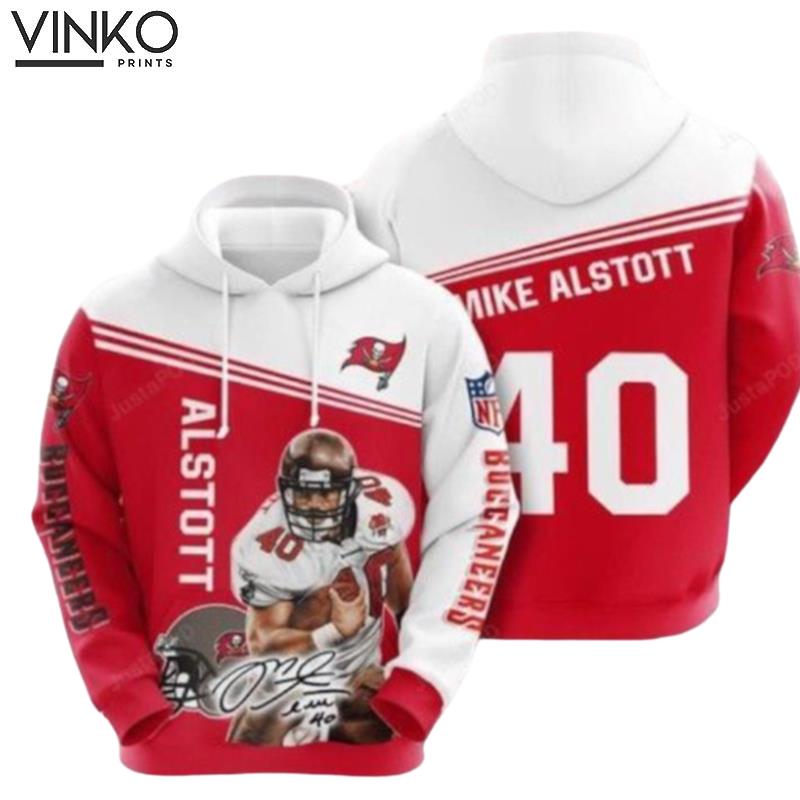 Tampa Bay Buccaneers Mike Alstott Number 40 Hoodie