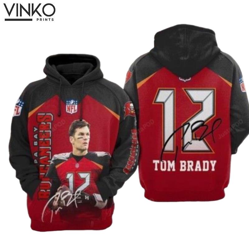 Tampa Bay Buccaneers Number 12 Tom Brady Hoodie