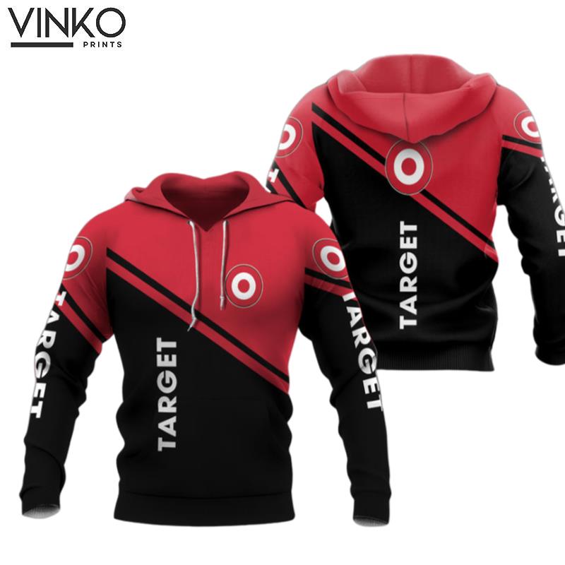 Target Logo Funny Black And Red Hoodie