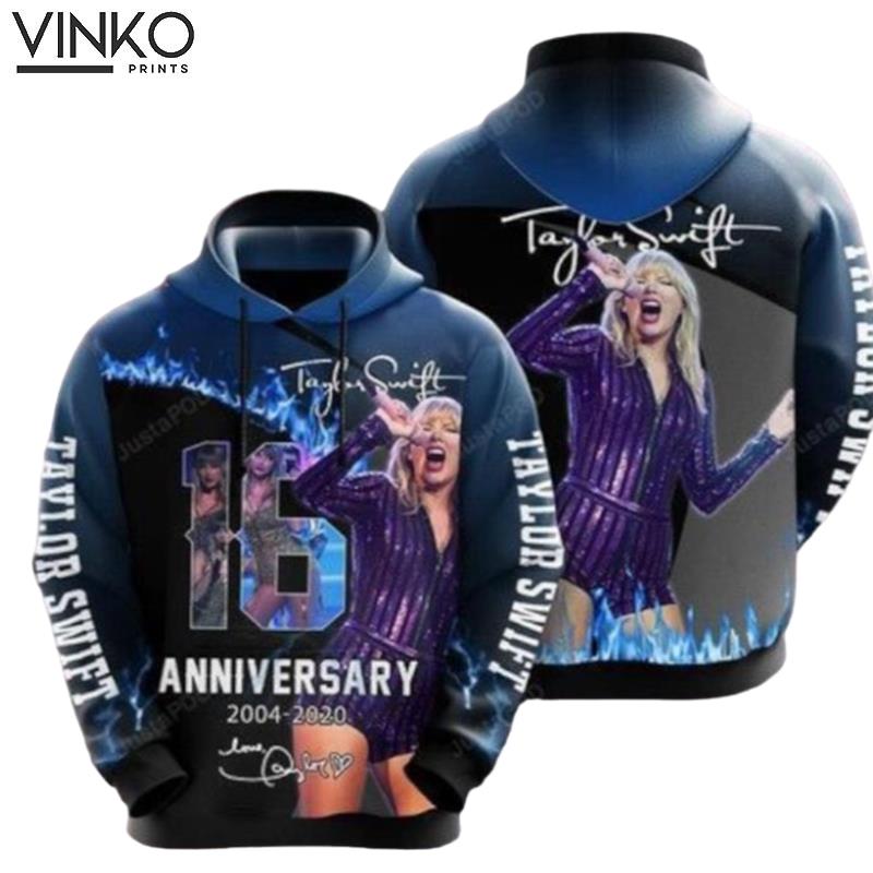 Taylor Swift 16Th Anniversary Signature Hoodie