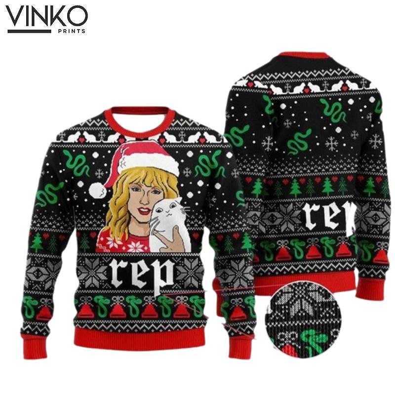 Taylor swiftiee Christmas Taylor All Over Print Music Ugly Christmas Sweater