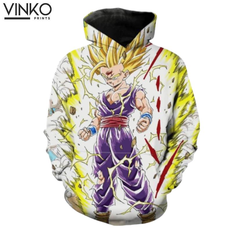 Teen Super Saiyan Gohan 2 Ragon Ball Z Hoodie