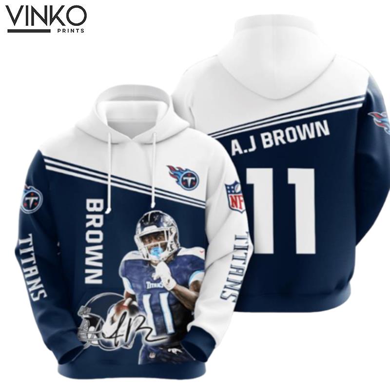 Tennessee Titans AJ Brown Number 11 Hoodie