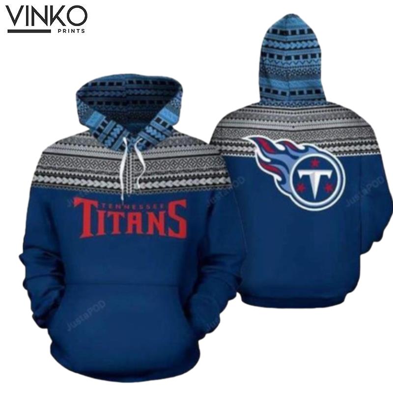 Tennessee Titans Ncaa Football Maori Tattoo Blue White Hoodie