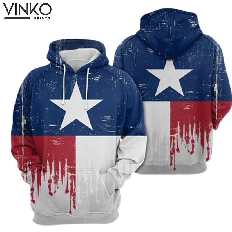 Texas American Flag Unisex Hoodies Hoodie