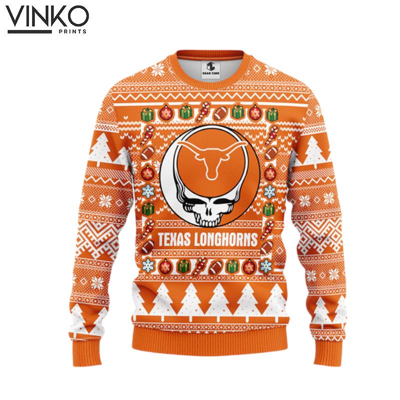 Texas Longhorns Grateful Dead Ugly Ugly Christmas Sweater