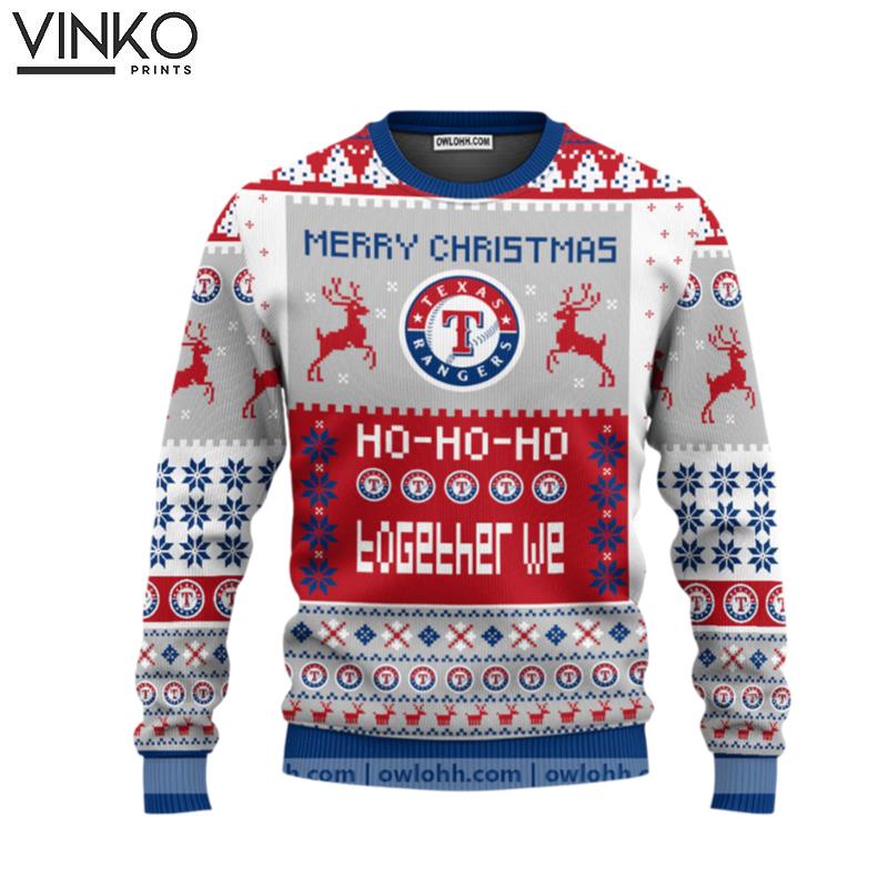 Texas Rangers Merry Christmas Ugly Christmas Sweater