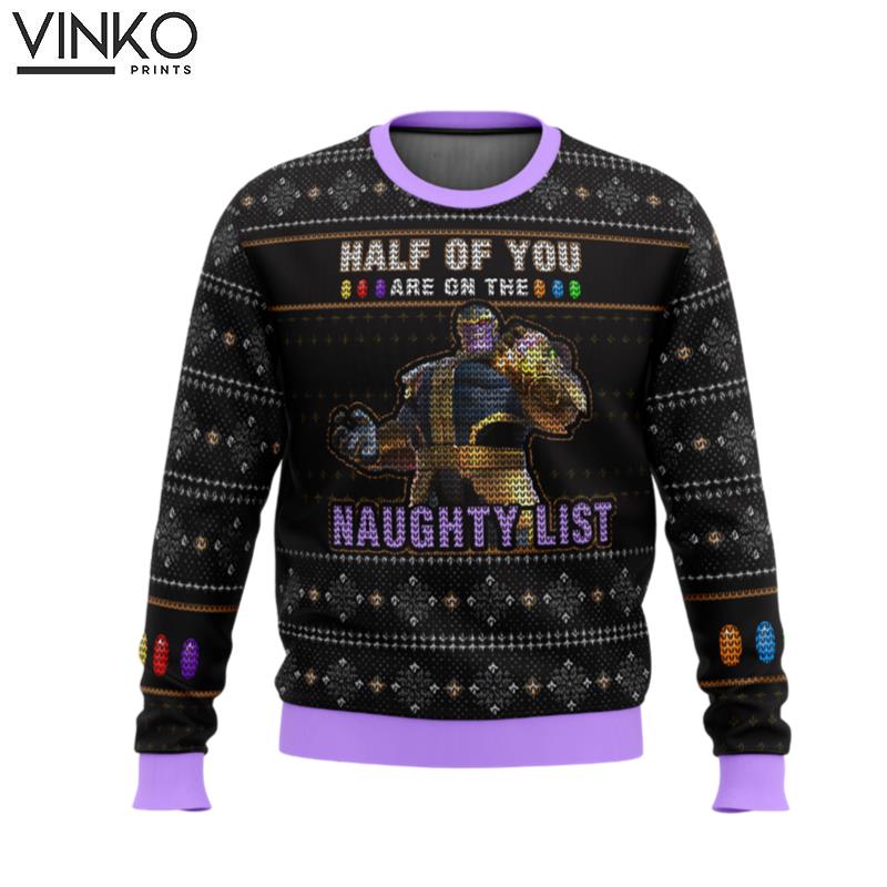 Thanos Naughty List Ugly Christmas Sweater