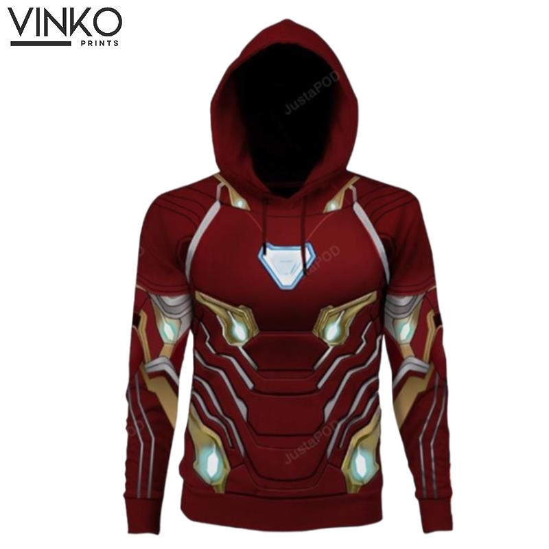 The Avengers Endgame Iron Man Cosplay Thin Sports Hoodie