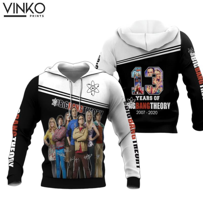 The Big Bang Theory Movie And Character Anniversary 13 Years Hoodie