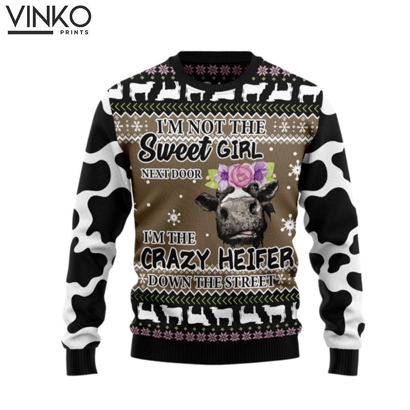 The Crazy Heifer G5114 Ugly Christmas Sweater