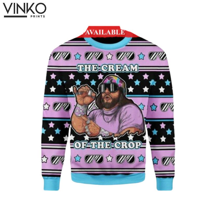 The Cream of the Crop Macho Man Randy Savage 3D Ugly Christmas Sweater