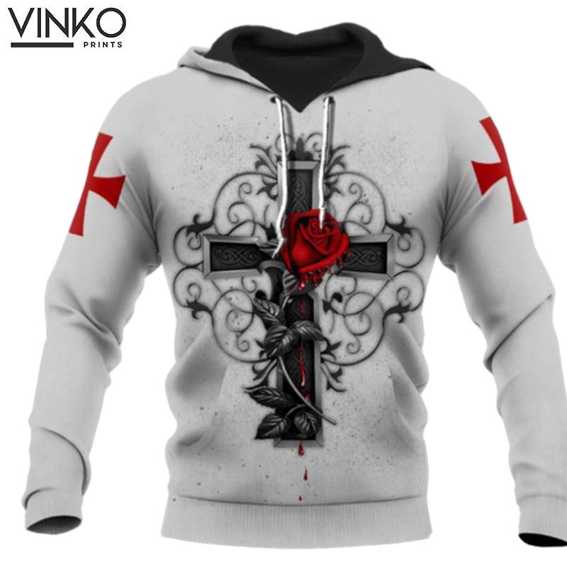 The Cross And Rose Hoodie