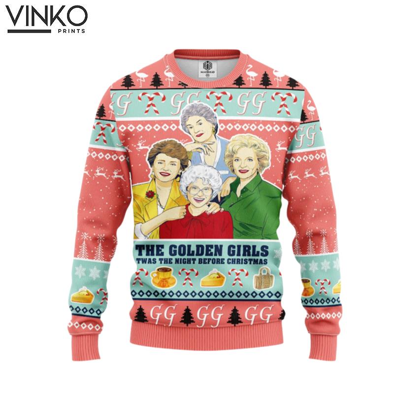 The Golden Girls Twas The Night Before Christmas 266 Ugly Christmas Sweater