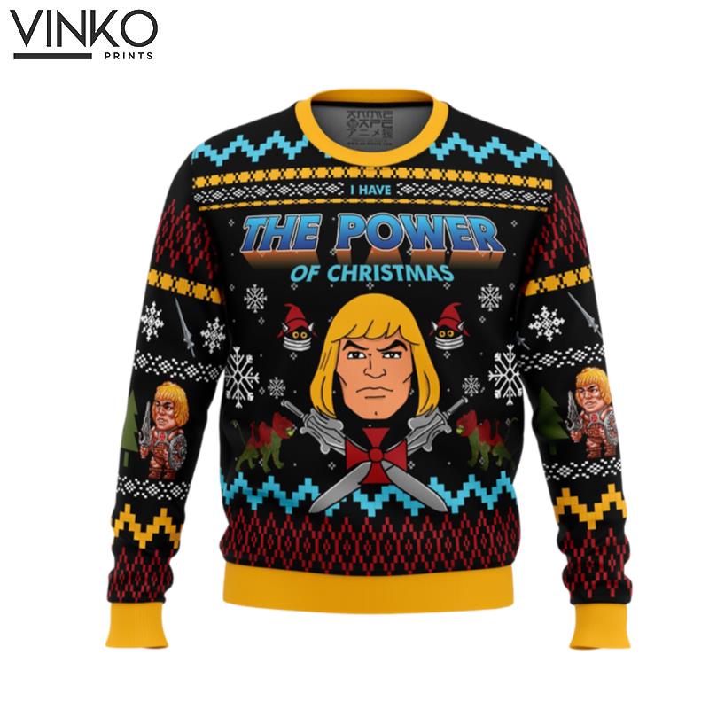 The Good Power of Christmas HeMan Ugly Christmas Sweater