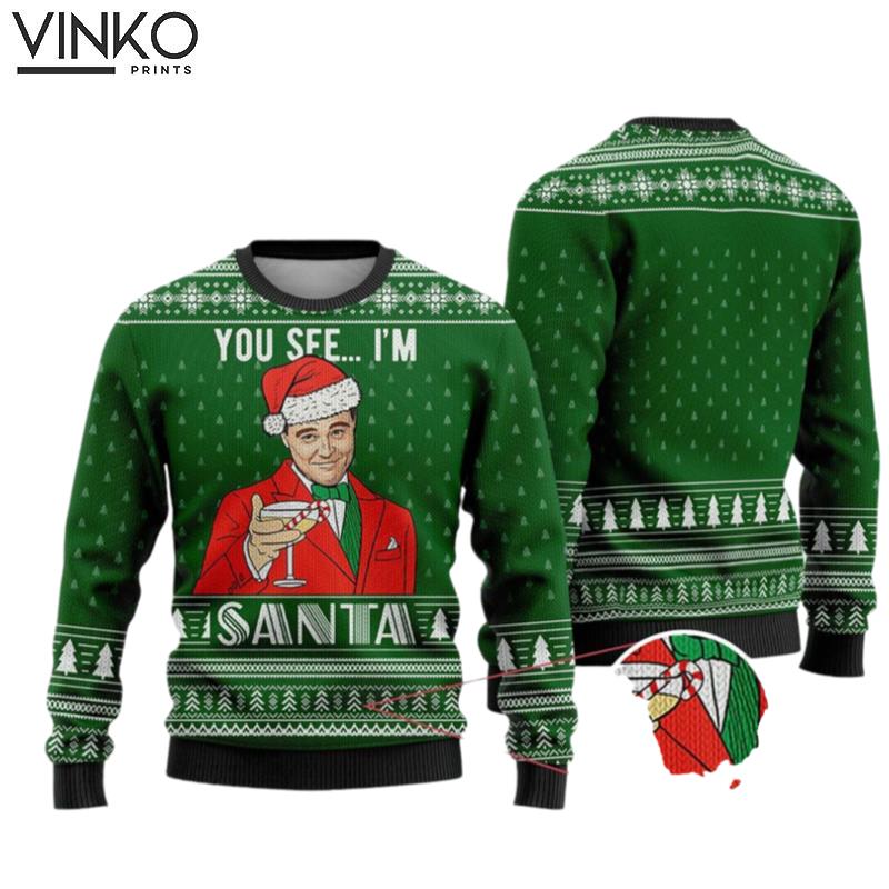 The Great Gatsby Santa DiCaprio Christmas Leonardo Dicaprio Ugly Christmas Sweater