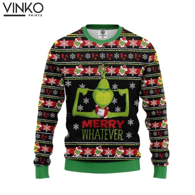 The Grinch Merry Whatever Ugly Christmas Sweater