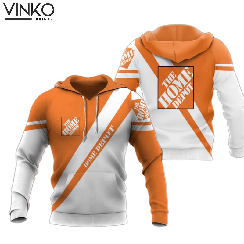 The Home Depot Logo White And Orange 2 Hoodie