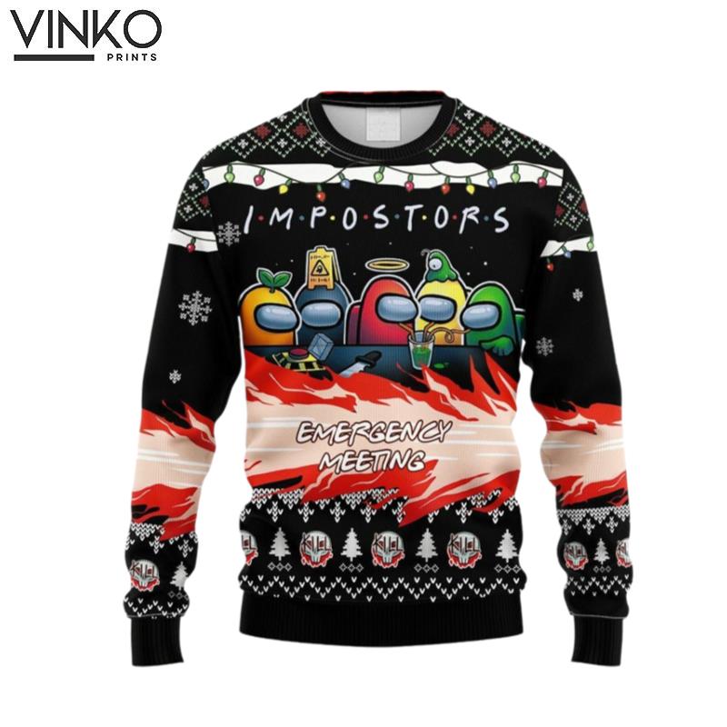 The Impostors From Among Us Knitted Ugly Christmas Sweater