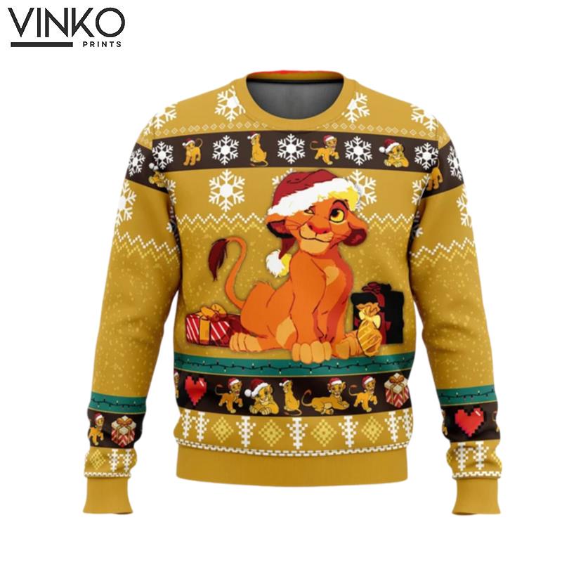 The Lion King Simba Disney Christmas 3D Ugly Christmas Sweater