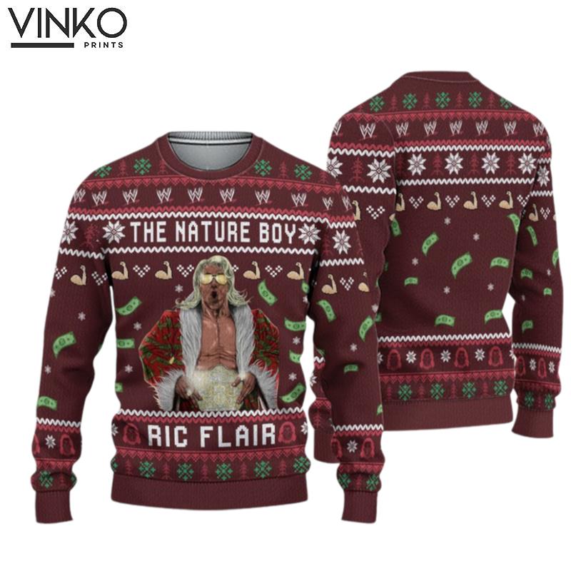 The Nature Boy Ric Flair Ugly Christmas Sweater