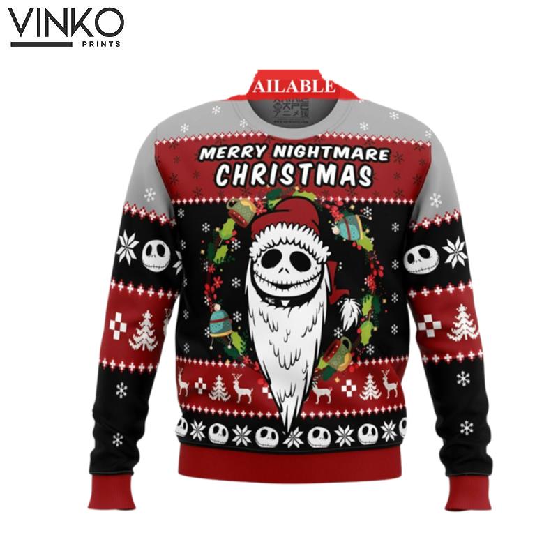 The Nightmare Before Christmas Jack Skellington Oogie Boogie Sally Family Ugly Xmas Ugly Christmas Sweater