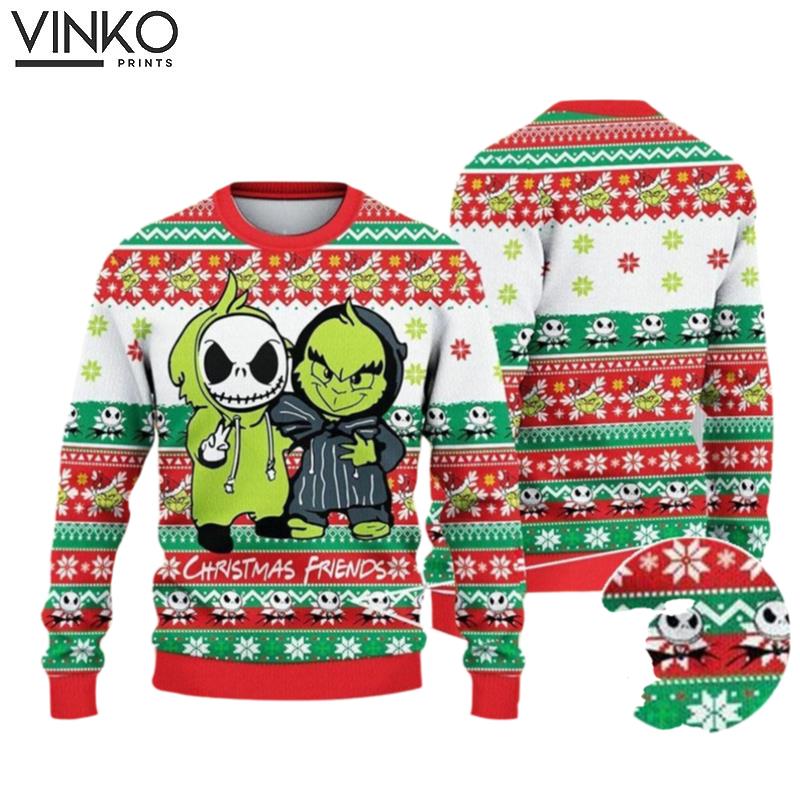 The Nightmare Before The funny character Jack Skellington Xmas Ugly Christmas Sweater