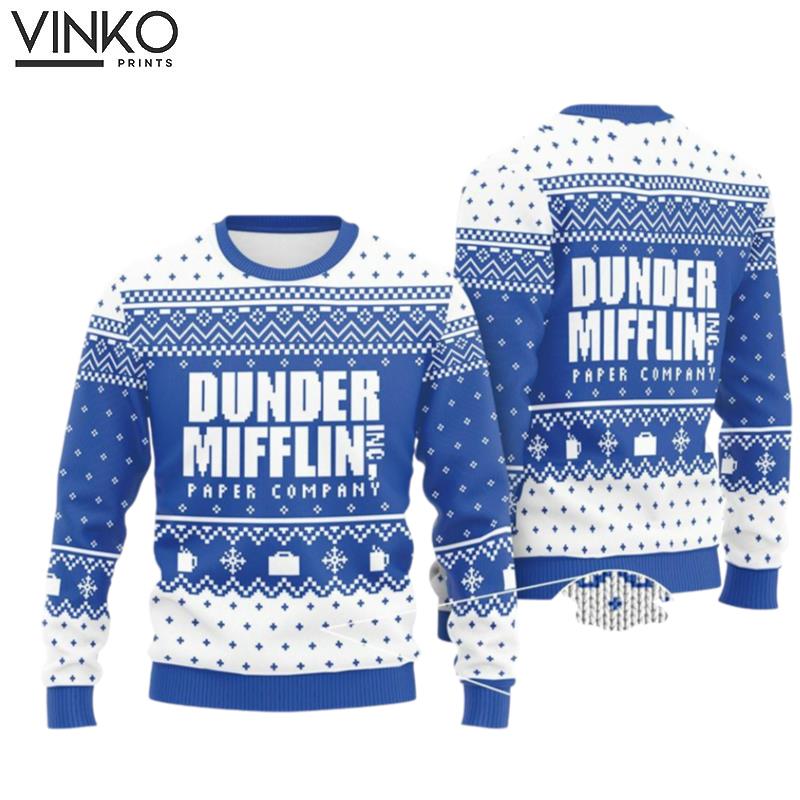 The Office Dunder Mifflin The Office Michael Scott Ugly Christmas Sweater